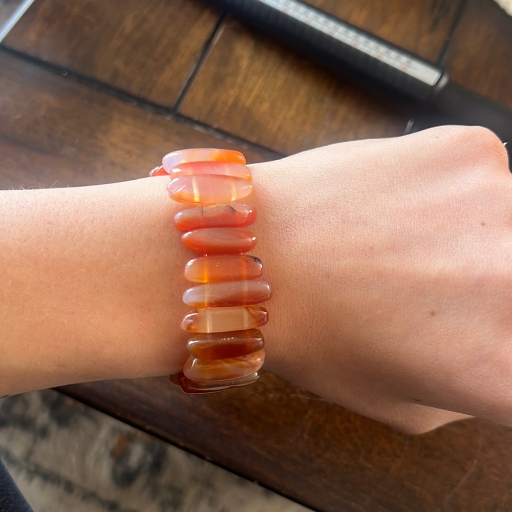Orange Agate bracelet